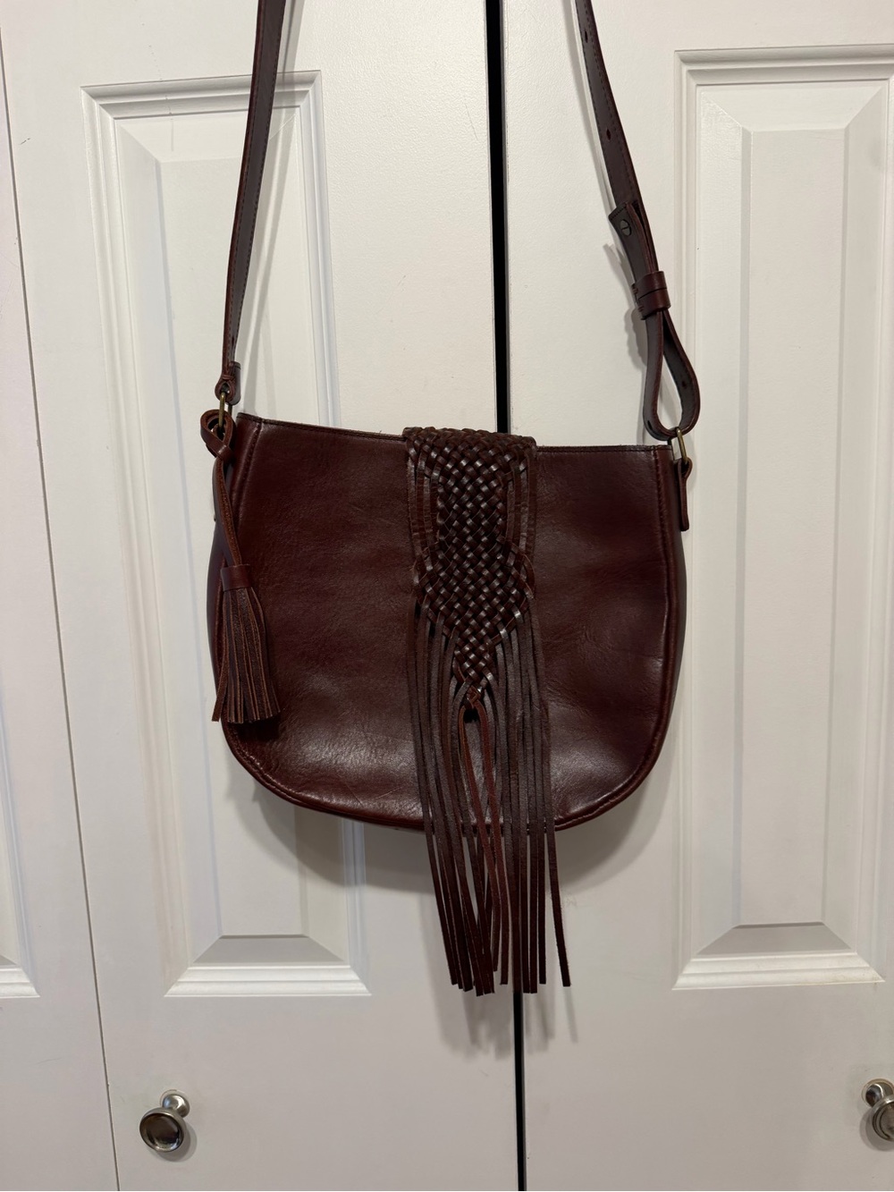 Lucky Brand excellent leather bag. Cognac color